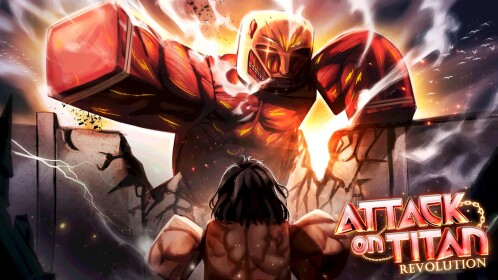 Titán Acorazado atacando la muralla en Attack on Titan Revolution